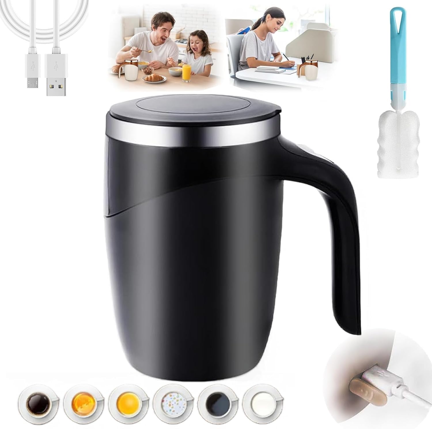 Self Stirring Magnetic Mug